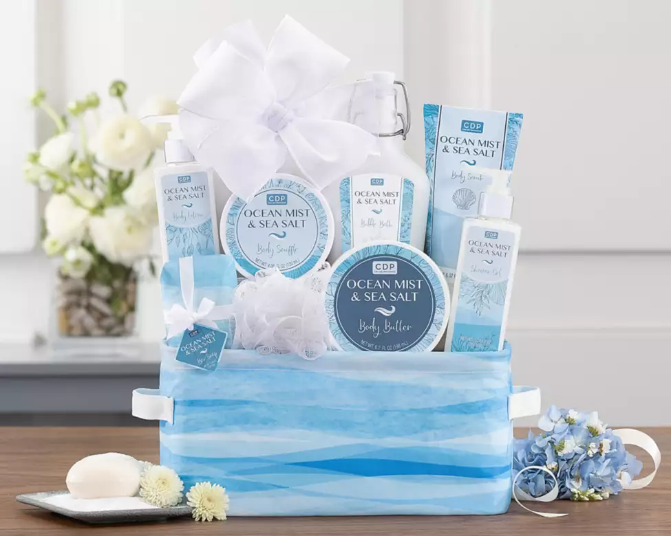 Cru De Provence Ocean Mist & Sea Salt Spa Tower | Luxurious Bath & Body Gift Set