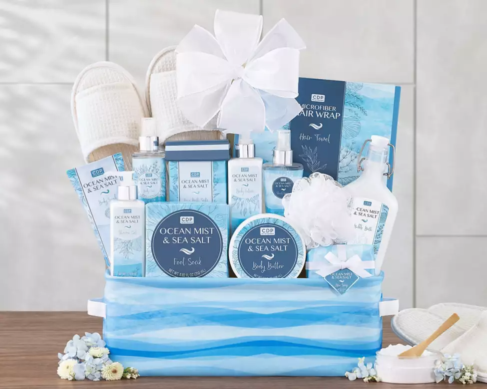 Cru De Provence Coastal Serenity Spa Tower | Ocean Mist & Sea Salt Deluxe Bath Set